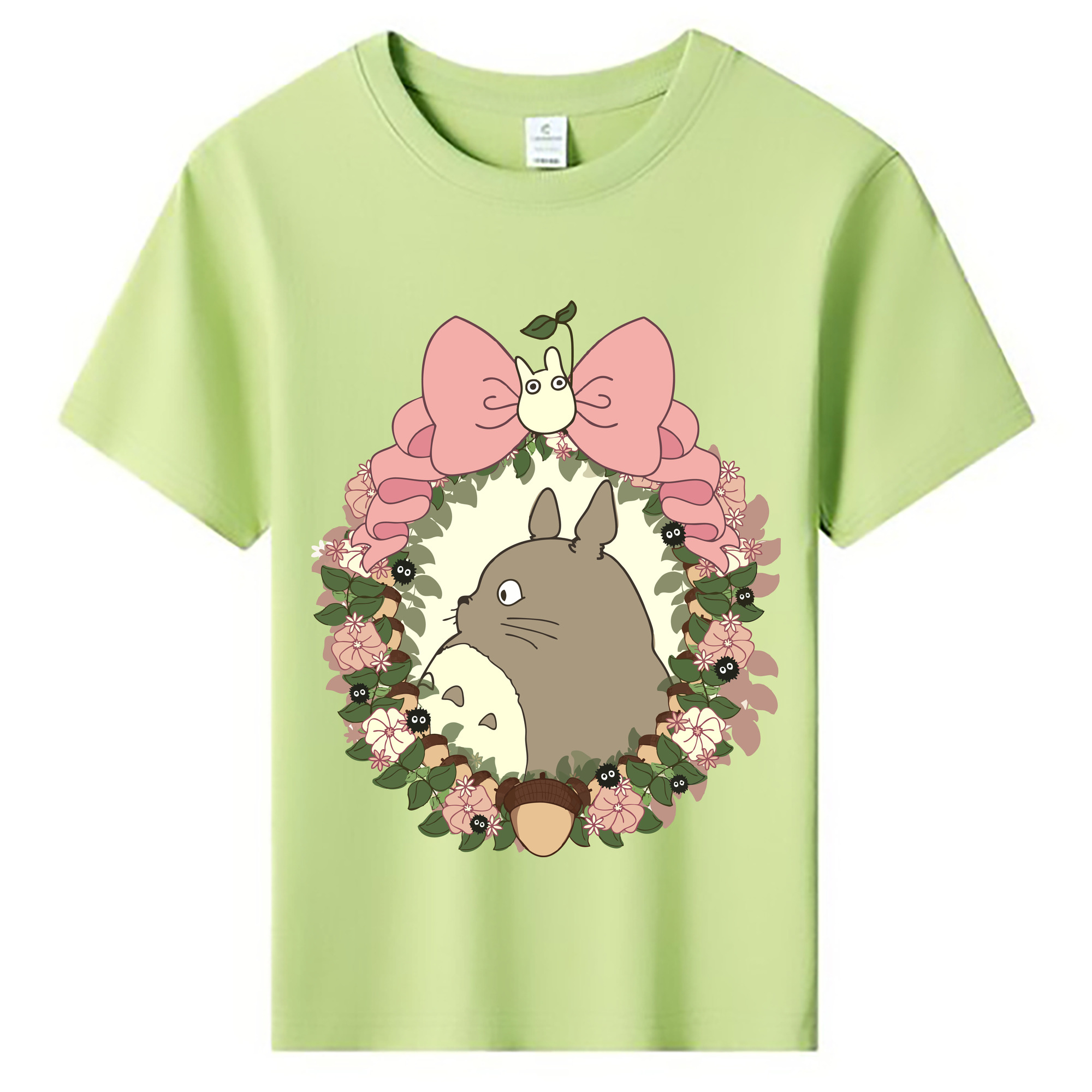 （画像用） となりのトトロ 草壁メイ 草壁サツキ My Neighbor Totoro Satsuki Kusakabe Mei Kusakabe 綿100％キッズTシャツ（フロントプリント）